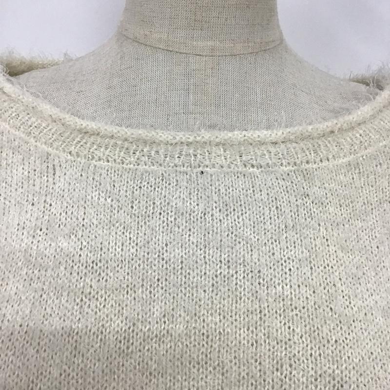 YEVS YEVS ニット、セーター 長袖 82451210-99 無地 オフホワイト / オフホワイト / レディース USED 古着 中古 10078563