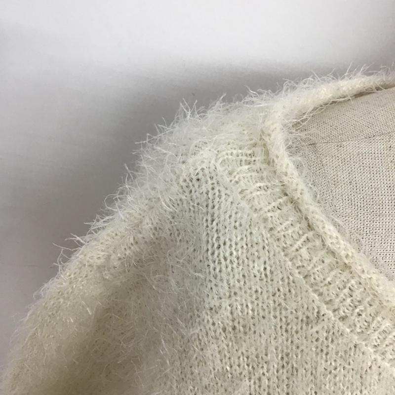 YEVS YEVS ニット、セーター 長袖 82451210-99 無地 オフホワイト / オフホワイト / レディース USED 古着 中古 10078563