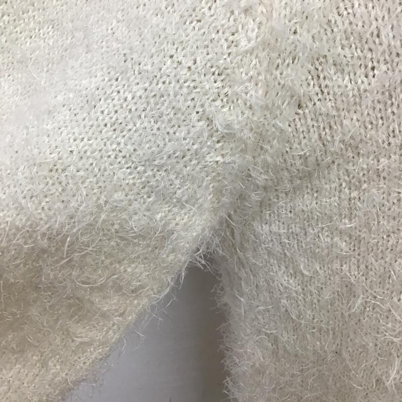 YEVS YEVS ニット、セーター 長袖 82451210-99 無地 オフホワイト / オフホワイト / レディース USED 古着 中古 10078563