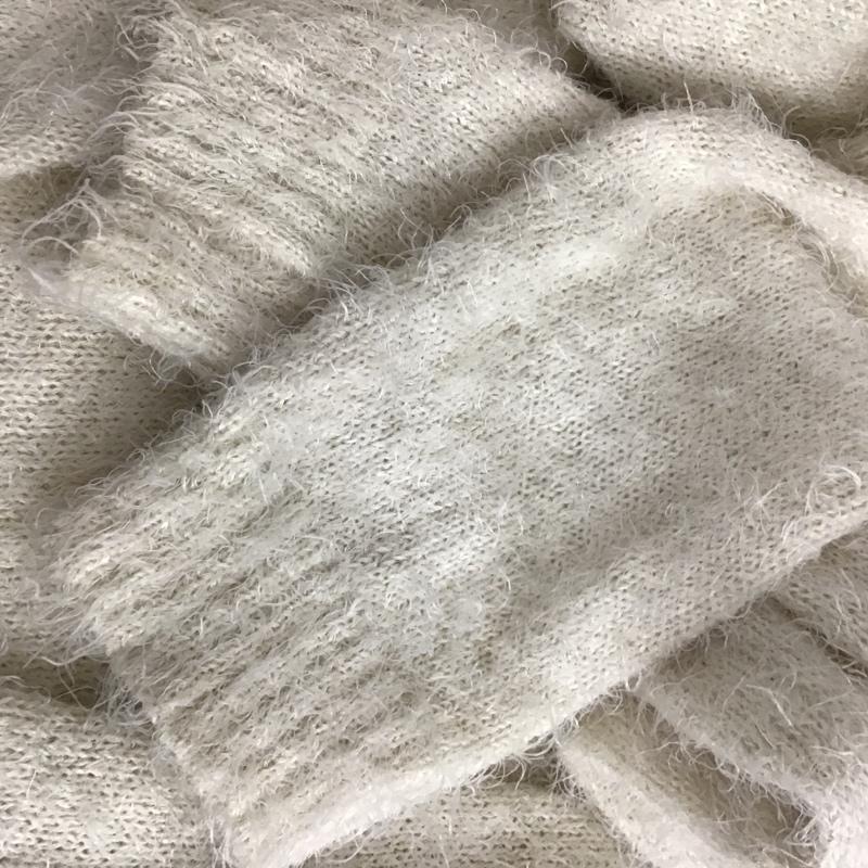 YEVS YEVS ニット、セーター 長袖 82451210-99 無地 オフホワイト / オフホワイト / レディース USED 古着 中古 10078563