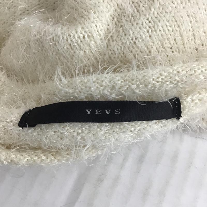 YEVS YEVS ニット、セーター 長袖 82451210-99 無地 オフホワイト / オフホワイト / レディース USED 古着 中古 10078563