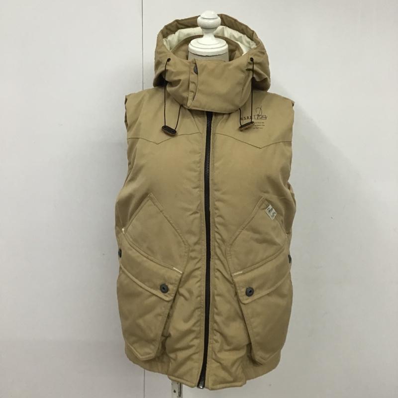 ジースターロゥ G-STAR RAW ベスト ベスト S ロゴ、文字 ベージュ / ベージュ / レディース USED 古着 中古 10078568