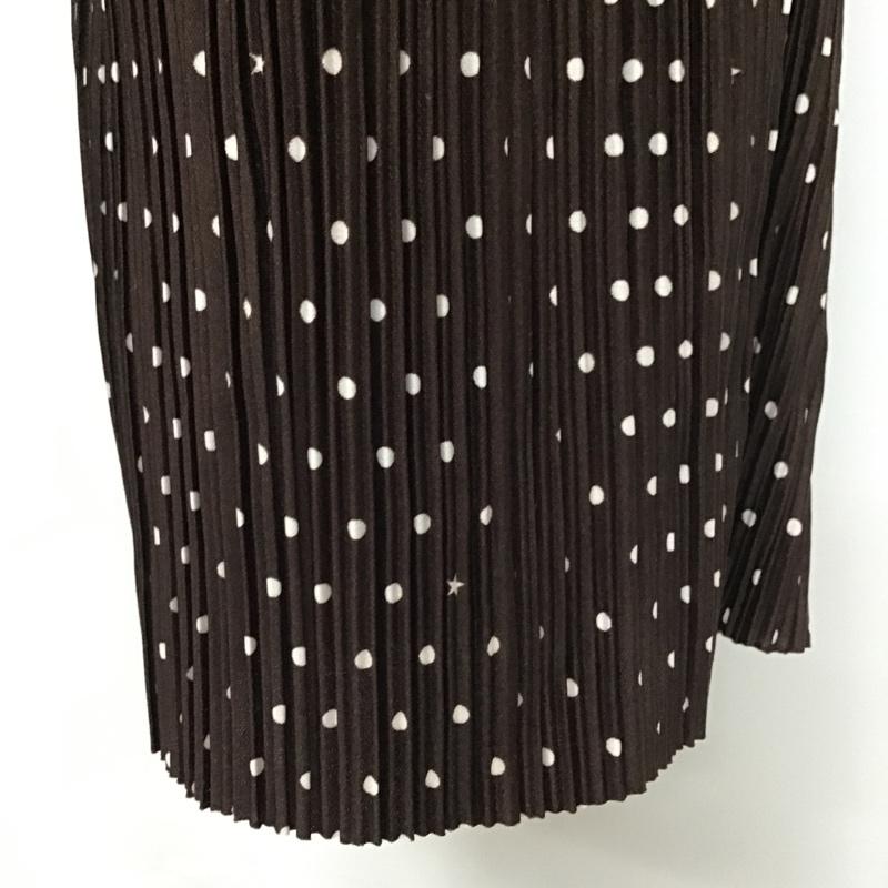 ニコアンド niko and... ボトムス ボトムス S212NL09TO サラサラカットプリーツパンツ M ドット 茶 / ブラウン / レディース USED 古着 中古 10078690