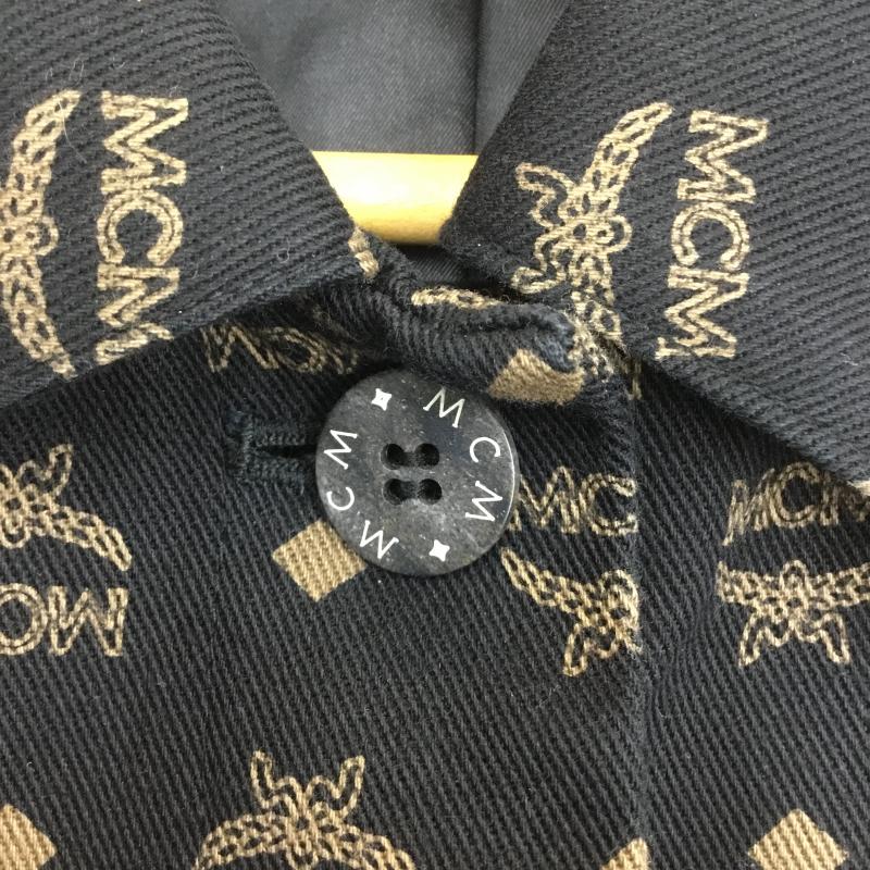 エムシーエム MCM コート コート一般 ロゴ 総柄 M ロゴ、文字 黒 / ブラック / レディース USED 古着 中古 10078706