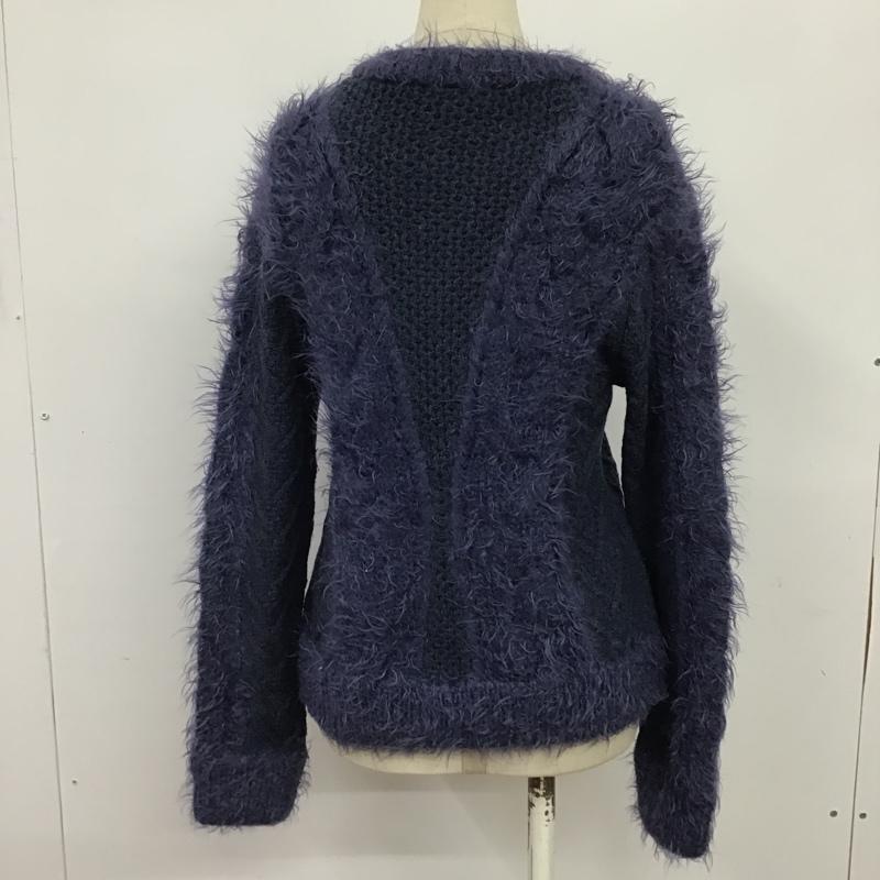ブルーレーベル・クレストブリッジ BLUE LABEL CRESTBRIDGE ニット、セーター 長袖 55N48-282-29 38 無地 紺 / ネイビー / レディース USED 古着 中古 10078814