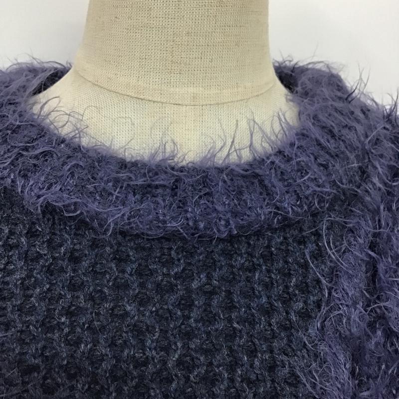 ブルーレーベル・クレストブリッジ BLUE LABEL CRESTBRIDGE ニット、セーター 長袖 55N48-282-29 38 無地 紺 / ネイビー / レディース USED 古着 中古 10078814