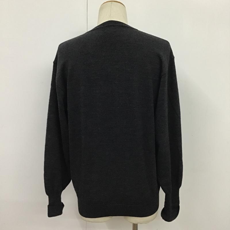 ムッシュ バイ ジバンシイ MONSIEUR GIVENCHY ニット、セーター 長袖 48 無地 チャコールグレー / チャコールグレー / メンズ USED 古着 中古 10078855