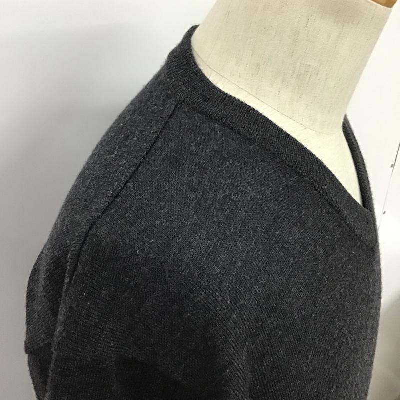 ムッシュ バイ ジバンシイ MONSIEUR GIVENCHY ニット、セーター 長袖 48 無地 チャコールグレー / チャコールグレー / メンズ USED 古着 中古 10078855