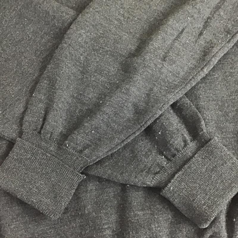 ムッシュ バイ ジバンシイ MONSIEUR GIVENCHY ニット、セーター 長袖 48 無地 チャコールグレー / チャコールグレー / メンズ USED 古着 中古 10078855
