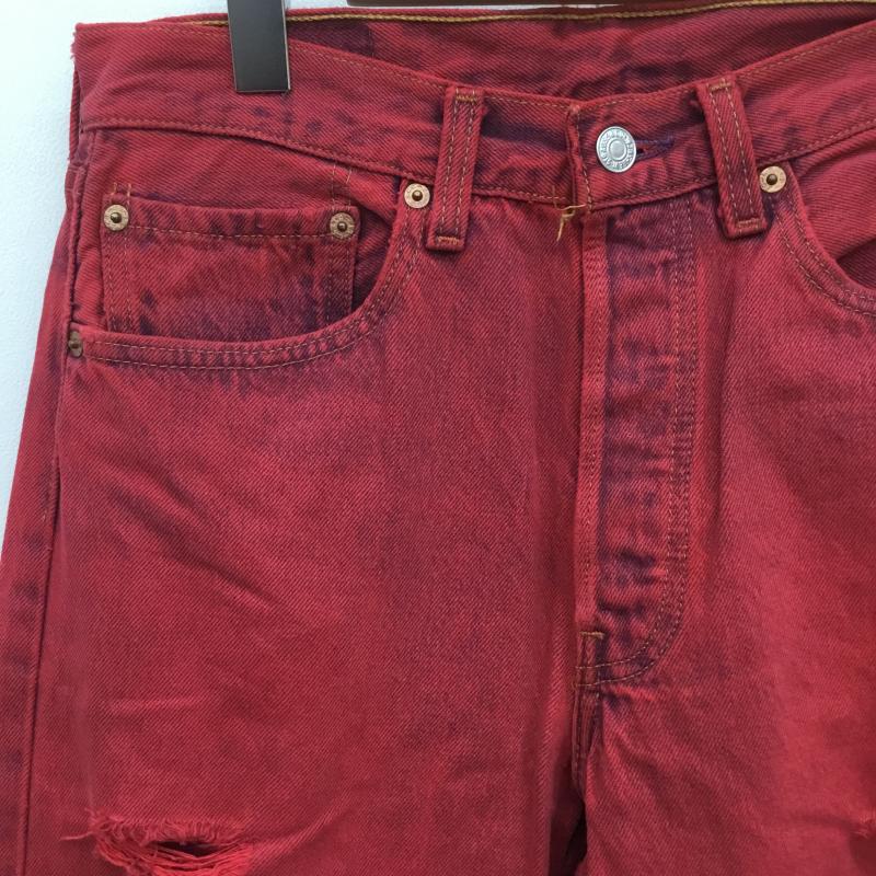 リーバイス Levi's パンツ デニム、ジーンズ 501 USA製 90s 後染め 31インチ 赤 / レッド / メンズ USED 古着 中古 10078931