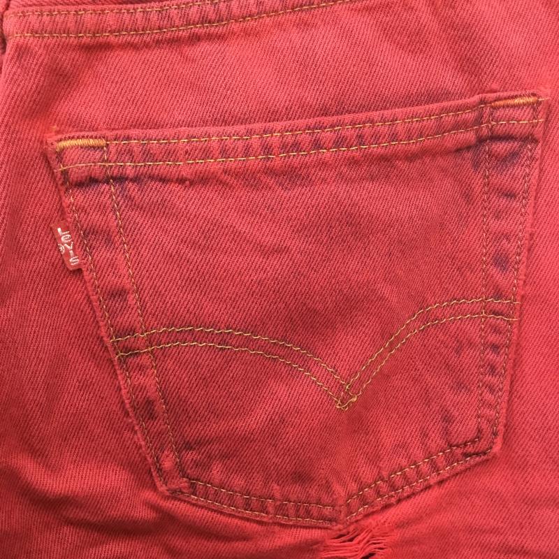 リーバイス Levi's パンツ デニム、ジーンズ 501 USA製 90s 後染め 31インチ 赤 / レッド / メンズ USED 古着 中古 10078931