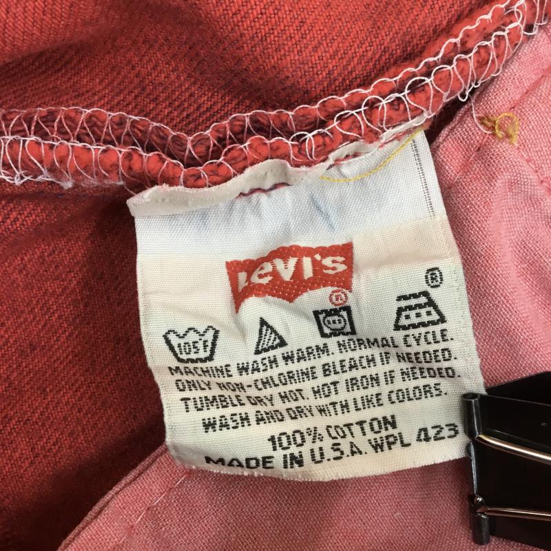 リーバイス Levi's パンツ デニム、ジーンズ 501 USA製 90s 後染め 31インチ 赤 / レッド / メンズ USED 古着 中古 10078931