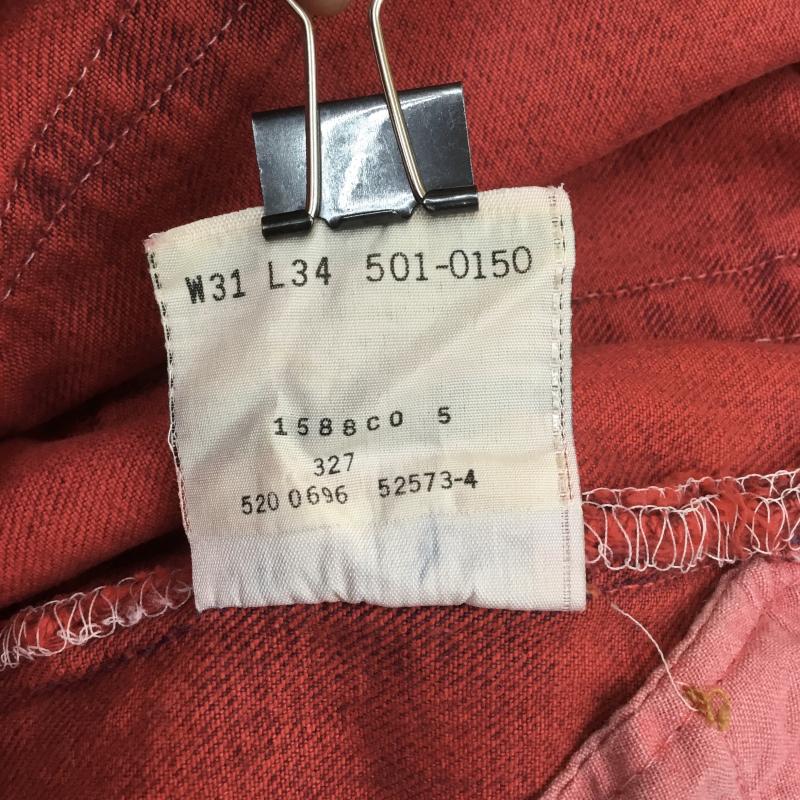 リーバイス Levi's パンツ デニム、ジーンズ 501 USA製 90s 後染め 31インチ 赤 / レッド / メンズ USED 古着 中古 10078931