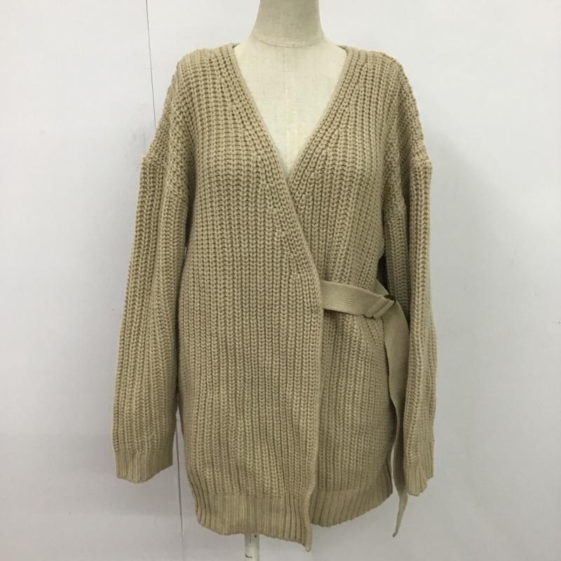 ニコアンド niko and... カーディガン 長袖 ST95WE37AD 無地 ベージュ / ベージュ / レディース USED 古着 中古 10079059