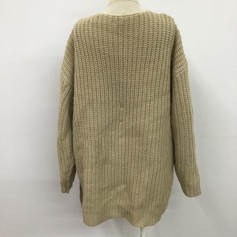 ニコアンド niko and... カーディガン 長袖 ST95WE37AD 無地 ベージュ / ベージュ / レディース USED 古着 中古 10079059