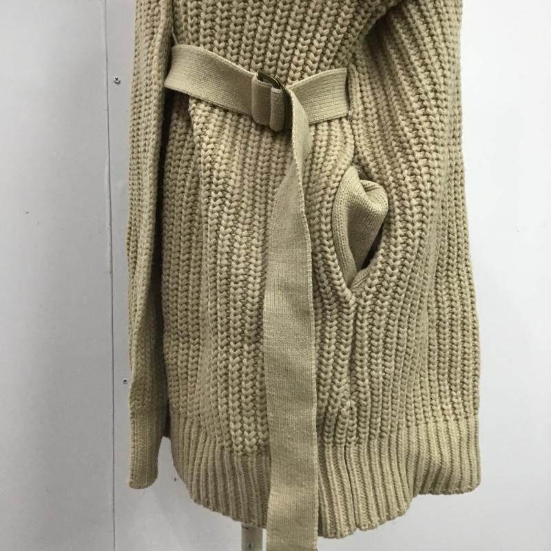 ニコアンド niko and... カーディガン 長袖 ST95WE37AD 無地 ベージュ / ベージュ / レディース USED 古着 中古 10079059