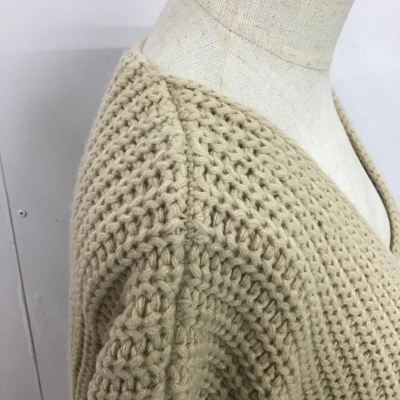 ニコアンド niko and... カーディガン 長袖 ST95WE37AD 無地 ベージュ / ベージュ / レディース USED 古着 中古 10079059