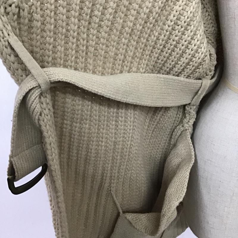 ニコアンド niko and... カーディガン 長袖 ST95WE37AD 無地 ベージュ / ベージュ / レディース USED 古着 中古 10079059