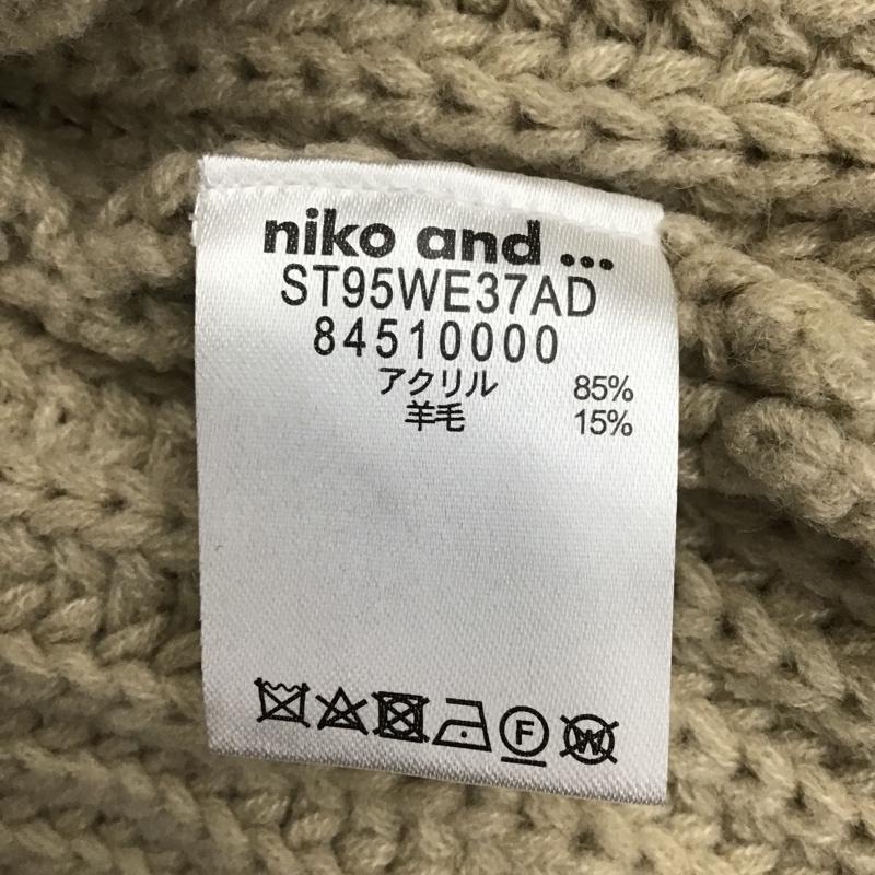 ニコアンド niko and... カーディガン 長袖 ST95WE37AD 無地 ベージュ / ベージュ / レディース USED 古着 中古 10079059