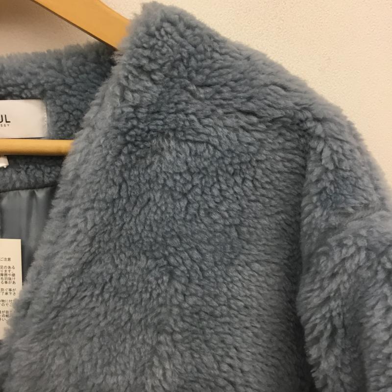 アズールバイマウジー AZUL BY MOUSSY コート コート一般 ボアコート S 水色 / ライトブルー / レディース USED 古着 中古 10079095