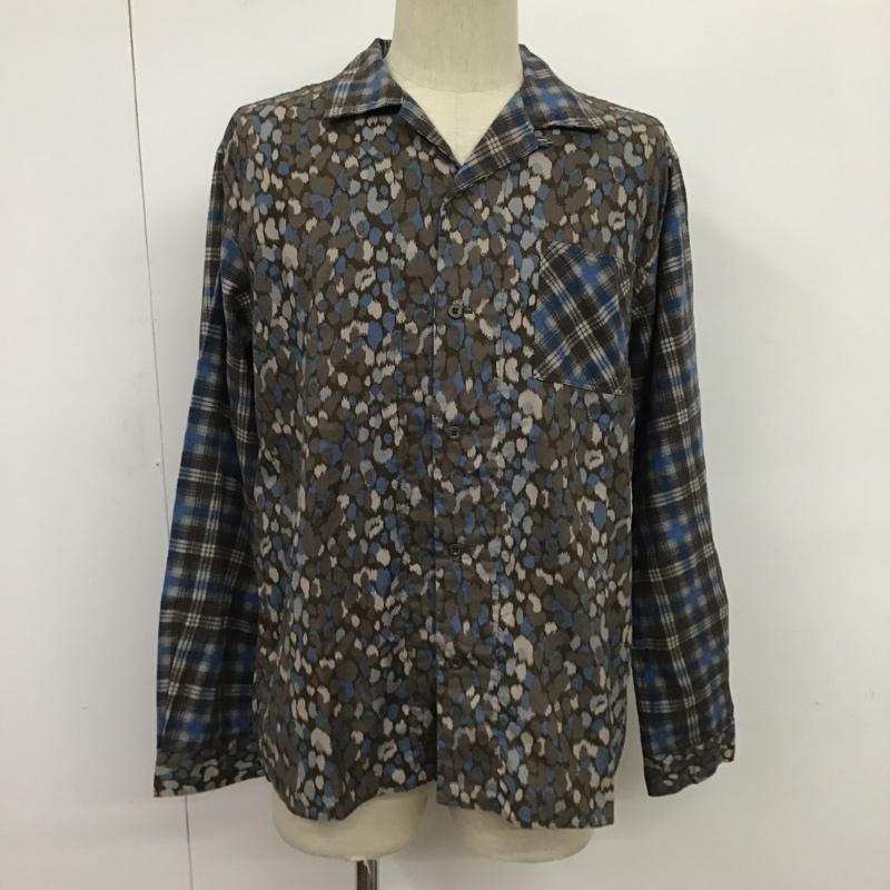 ノンネイティブ nonnative シャツ、ブラウス 長袖 BOWLER SHIRT タグ付 1 チェック X ヒョウ柄・レオパード柄 マルチカラー / マルチカラー / メンズ USED 古着 中古 10079174