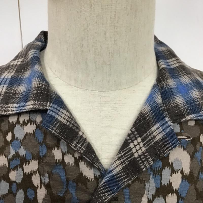 ノンネイティブ nonnative シャツ、ブラウス 長袖 BOWLER SHIRT タグ付 1 チェック X ヒョウ柄・レオパード柄 マルチカラー / マルチカラー / メンズ USED 古着 中古 10079174