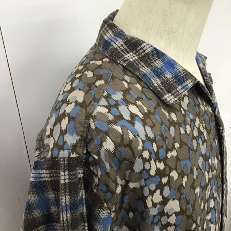 ノンネイティブ nonnative シャツ、ブラウス 長袖 BOWLER SHIRT タグ付 1 チェック X ヒョウ柄・レオパード柄 マルチカラー / マルチカラー / メンズ USED 古着 中古 10079174