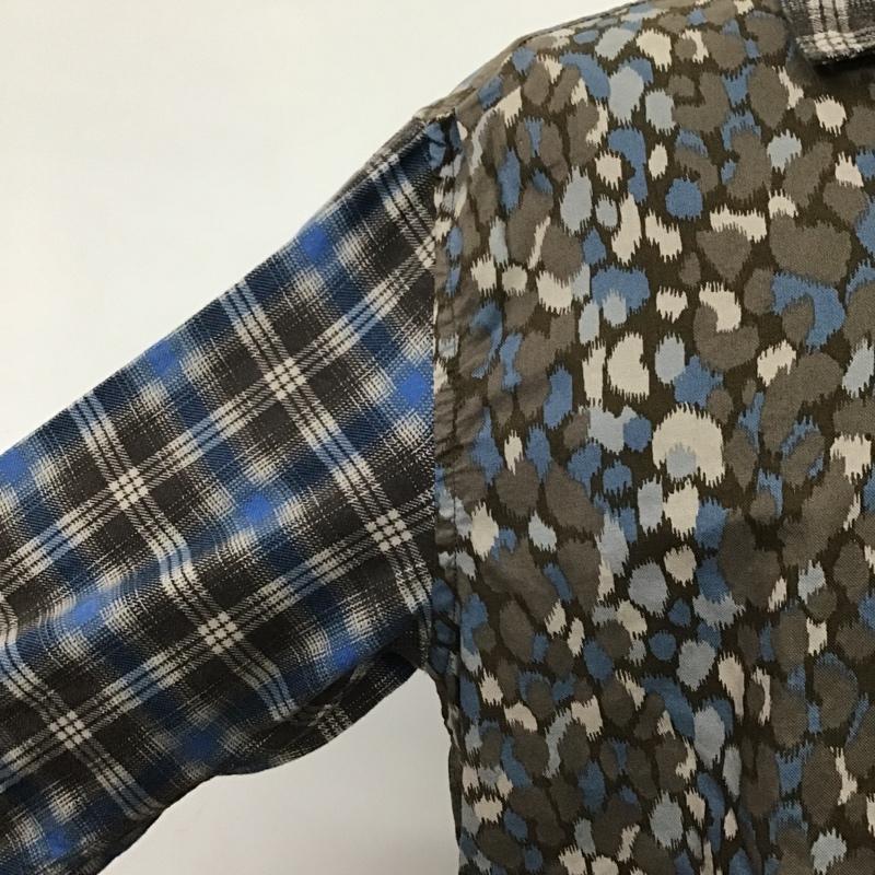 ノンネイティブ nonnative シャツ、ブラウス 長袖 BOWLER SHIRT タグ付 1 チェック X ヒョウ柄・レオパード柄 マルチカラー / マルチカラー / メンズ USED 古着 中古 10079174