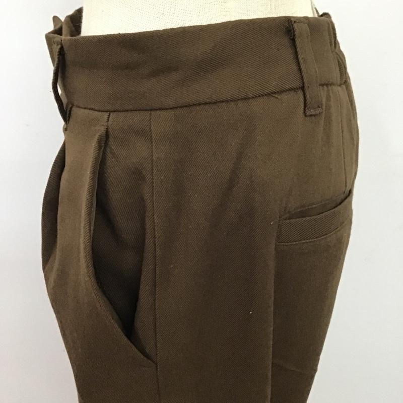 ローリーズファーム LOWRYS FARM ボトムス ボトムス LF519106AD TRサイドスリットパンツ L 無地 茶 / ブラウン / レディース USED 古着 中古 10079223