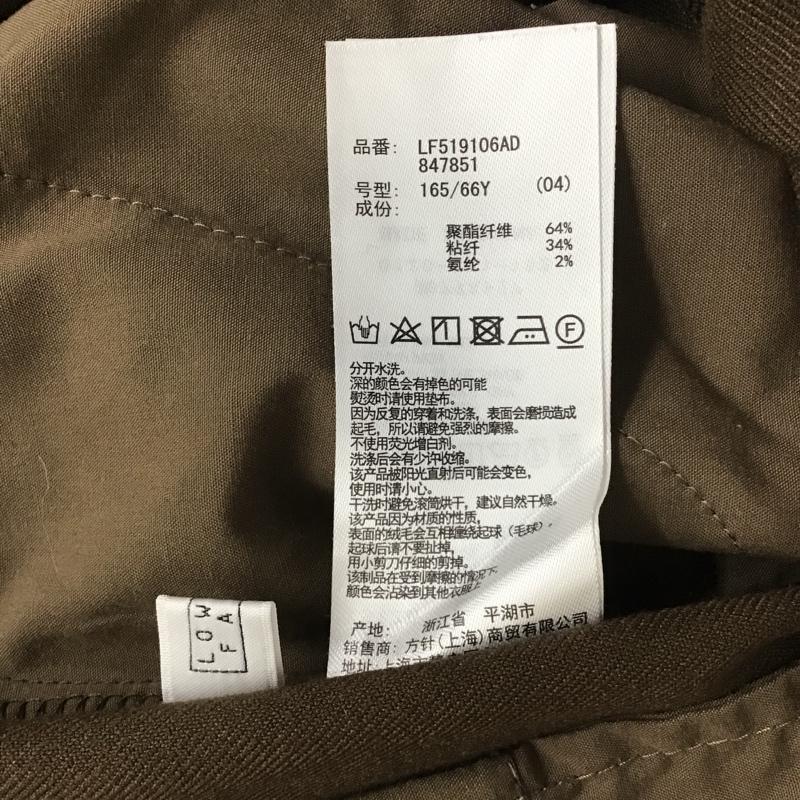 ローリーズファーム LOWRYS FARM ボトムス ボトムス LF519106AD TRサイドスリットパンツ L 無地 茶 / ブラウン / レディース USED 古着 中古 10079223