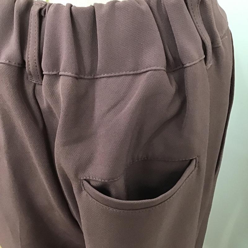 グローバルワーク GLOBAL WORK パンツ スラックス GW519501ST スリット セミフレアパンツ M 無地 紫 / パープル / レディース USED 古着 中古 10079225