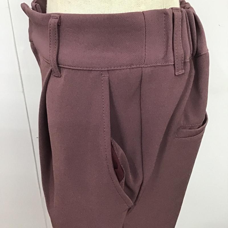 グローバルワーク GLOBAL WORK パンツ スラックス GW519501ST スリット セミフレアパンツ M 無地 紫 / パープル / レディース USED 古着 中古 10079225