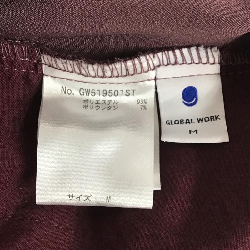 グローバルワーク GLOBAL WORK パンツ スラックス GW519501ST スリット セミフレアパンツ M 無地 紫 / パープル / レディース USED 古着 中古 10079225