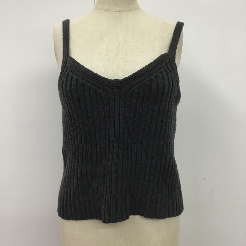 マウジー MOUSSY トップス トップス 010FSS70-1070 リブニット ボレロ キャミソール セット FREE 無地 黒 / ブラック / レディース USED 古着 中古 10079266