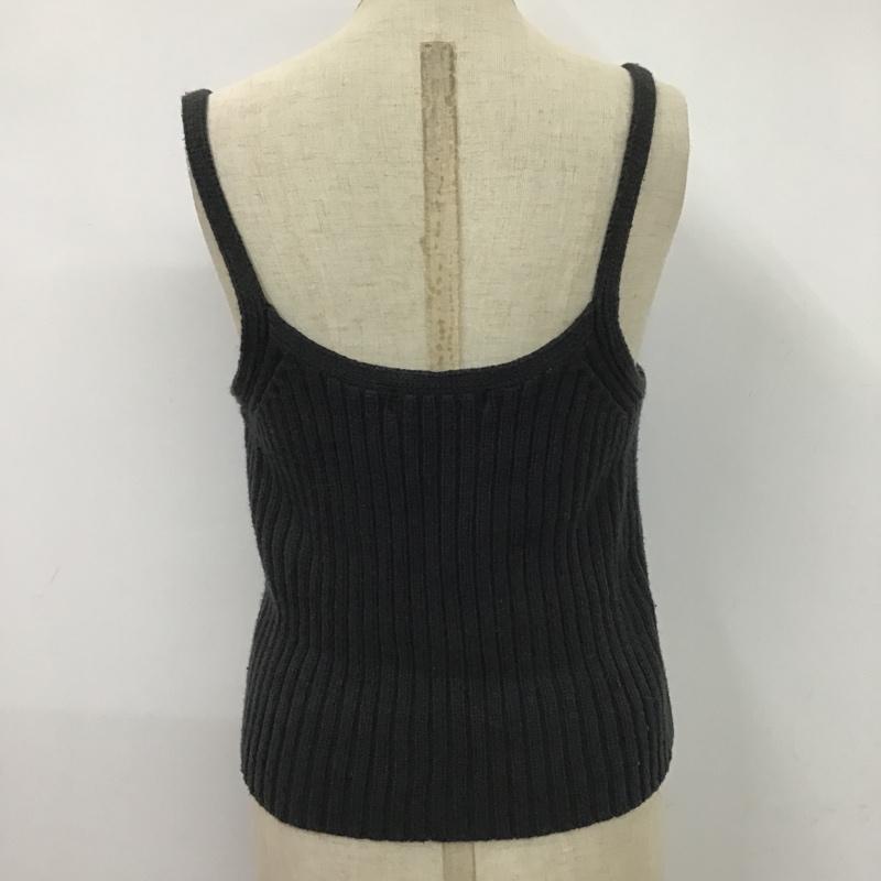 マウジー MOUSSY トップス トップス 010FSS70-1070 リブニット ボレロ キャミソール セット FREE 無地 黒 / ブラック / レディース USED 古着 中古 10079266