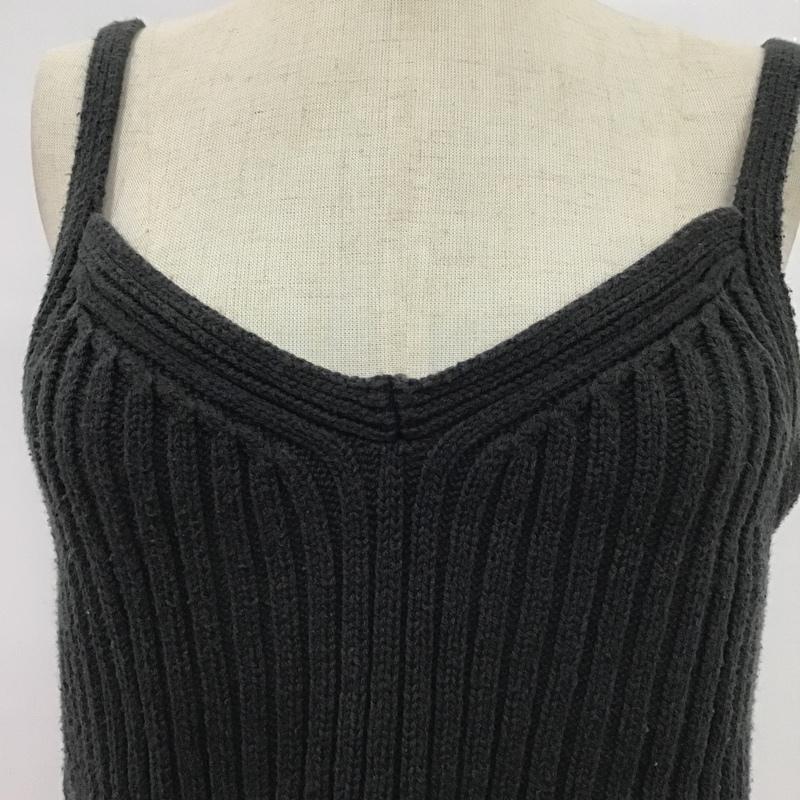 マウジー MOUSSY トップス トップス 010FSS70-1070 リブニット ボレロ キャミソール セット FREE 無地 黒 / ブラック / レディース USED 古着 中古 10079266