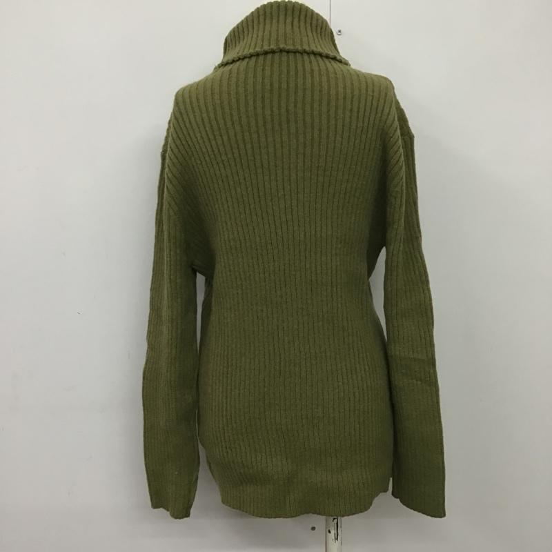 セレクトモカ select MOCA ニット、セーター 長袖 10008864 タートルネックリブニット FREE 無地 カーキ / カーキ / レディース USED 古着 中古 10079277