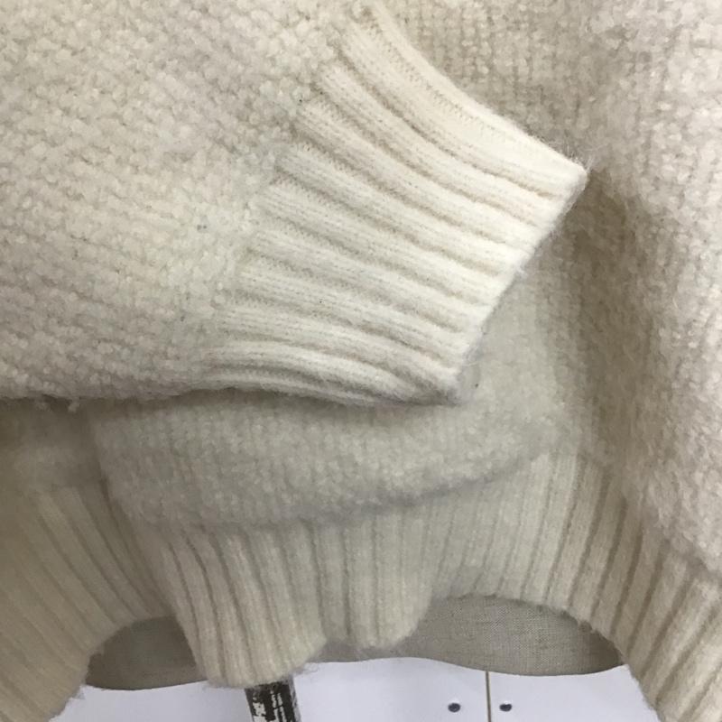マジェスティックレゴン MAJESTIC LEGON ニット、セーター 長袖 193583 M 無地 白 / ホワイト / レディース USED 古着 中古 10079334