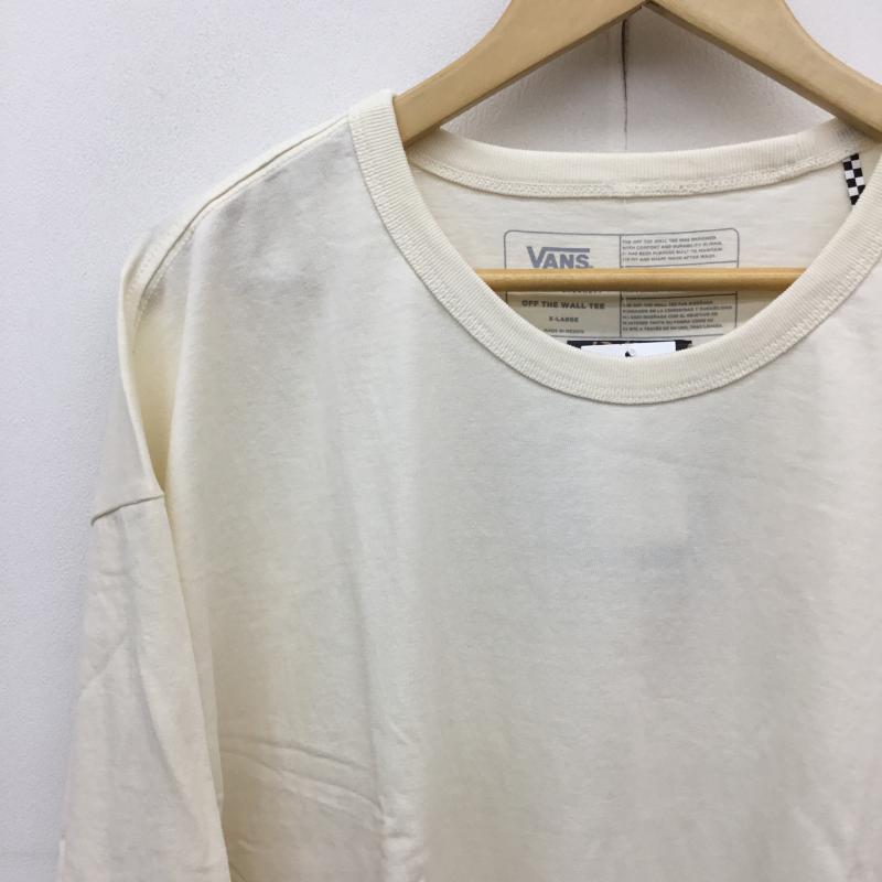 バンズ VANS Tシャツ 長袖 Gilbert Crockett Longsleeve Spayder Elbow ロンT スリーブプリント XL プリント アイボリー / アイボリー / メンズ USED 古着 中古 10079347