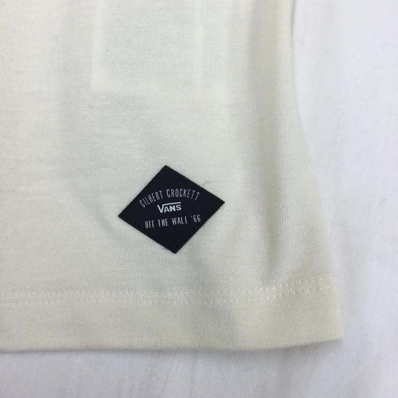 バンズ VANS Tシャツ 長袖 Gilbert Crockett Longsleeve Spayder Elbow ロンT スリーブプリント XL プリント アイボリー / アイボリー / メンズ USED 古着 中古 10079347