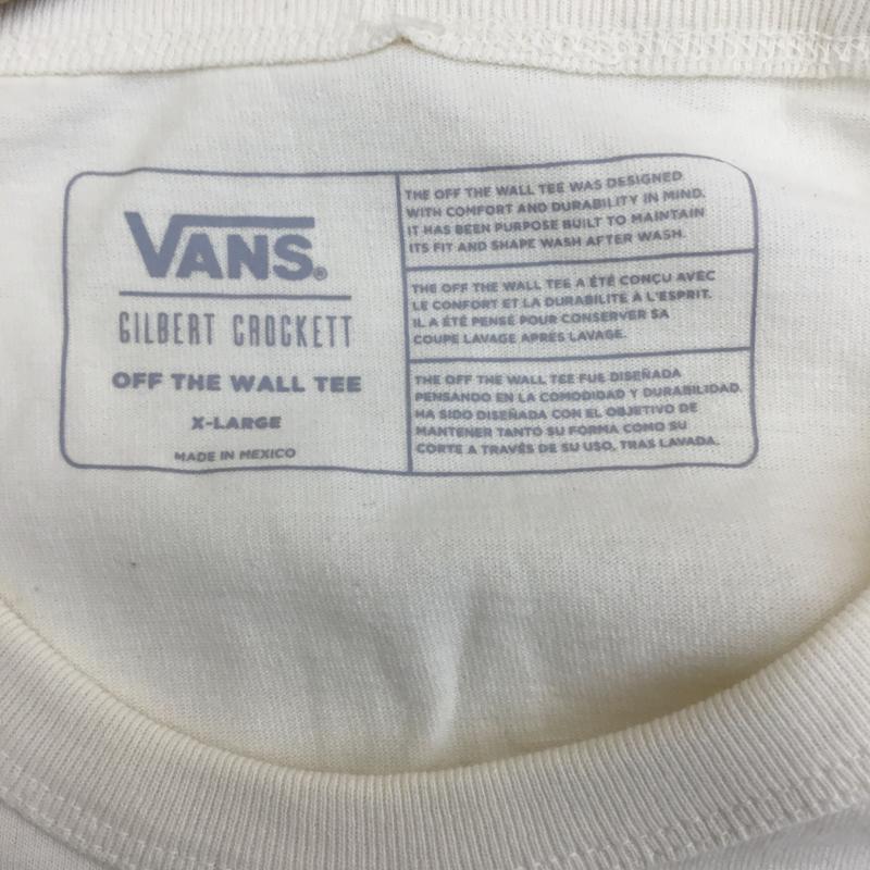 バンズ VANS Tシャツ 長袖 Gilbert Crockett Longsleeve Spayder Elbow ロンT スリーブプリント XL プリント アイボリー / アイボリー / メンズ USED 古着 中古 10079347