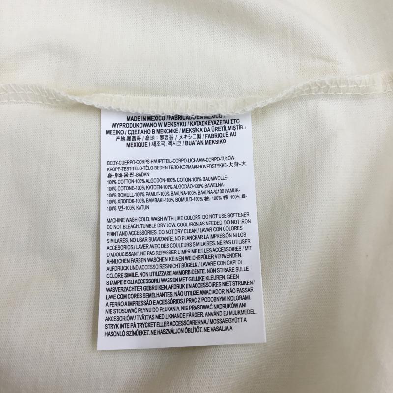 バンズ VANS Tシャツ 長袖 Gilbert Crockett Longsleeve Spayder Elbow ロンT スリーブプリント XL プリント アイボリー / アイボリー / メンズ USED 古着 中古 10079347