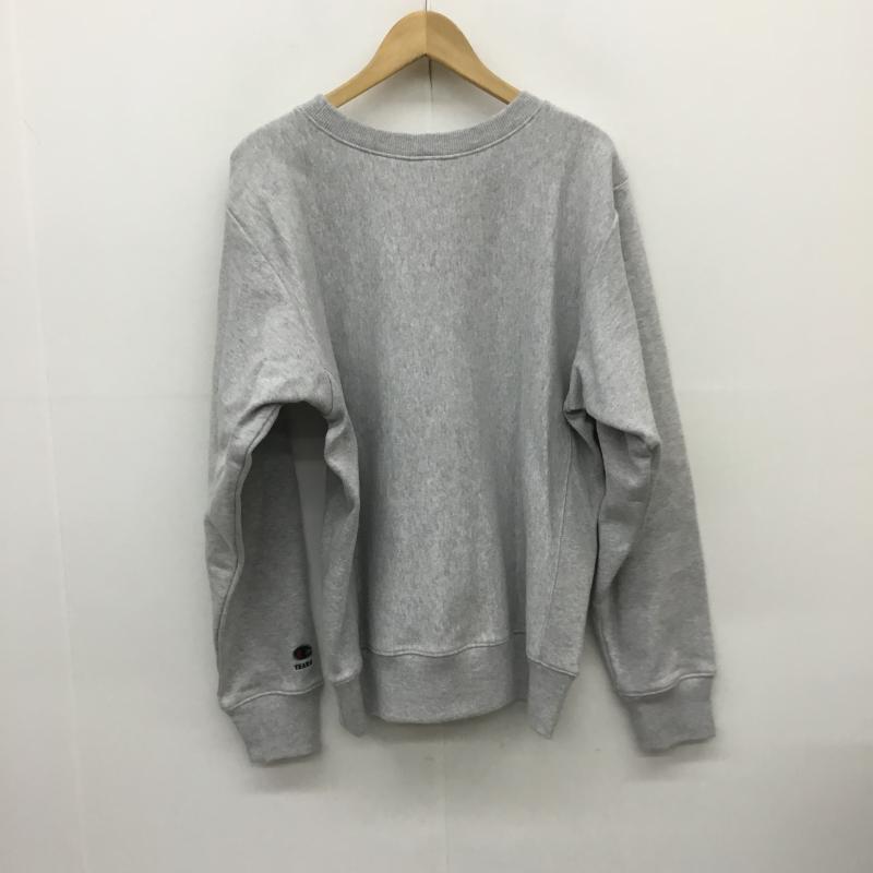 チャンピオン Champion トレーナー 長袖 DENIM TEARS デニムティアーズ Reverse Weave リバースウィーブ M ロゴ、文字 灰 / グレー / メンズ USED 古着 中古 10079348