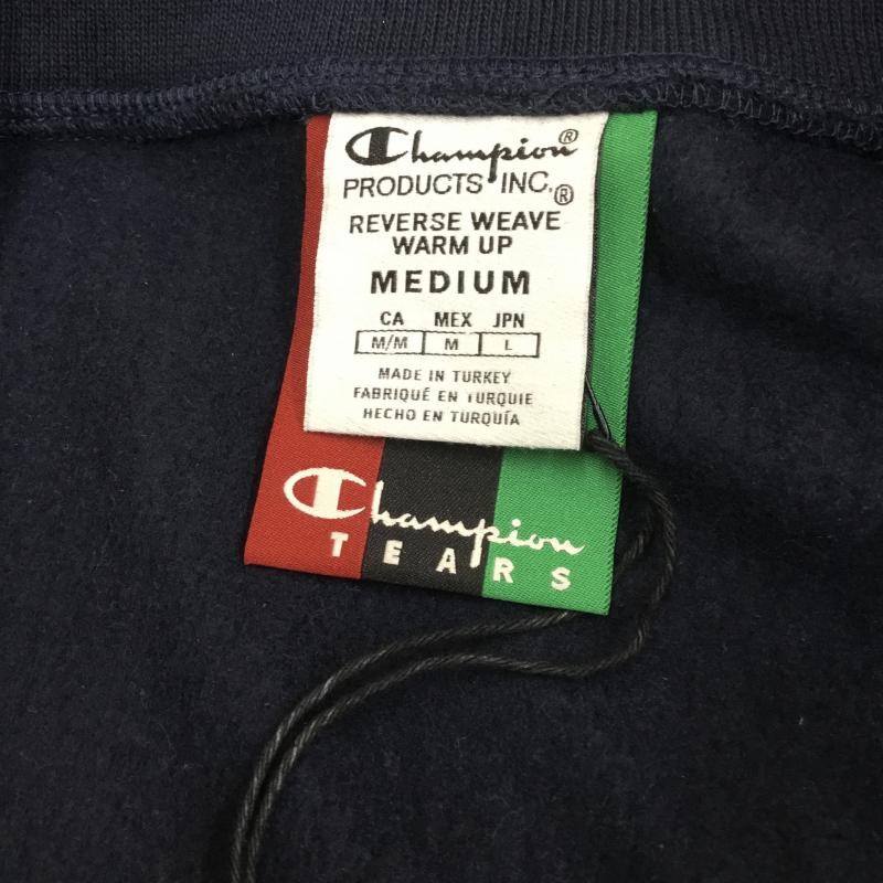 チャンピオン Champion トレーナー 長袖 DENIM TEARS デニムティアーズ Reverse Weave リバースウィーブ ハーフジップ M ロゴ、文字 紺 / ネイビー / メンズ USED 古着 中古 10079350