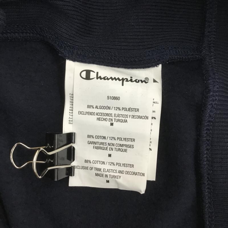 チャンピオン Champion トレーナー 長袖 DENIM TEARS デニムティアーズ Reverse Weave リバースウィーブ ハーフジップ M ロゴ、文字 紺 / ネイビー / メンズ USED 古着 中古 10079350
