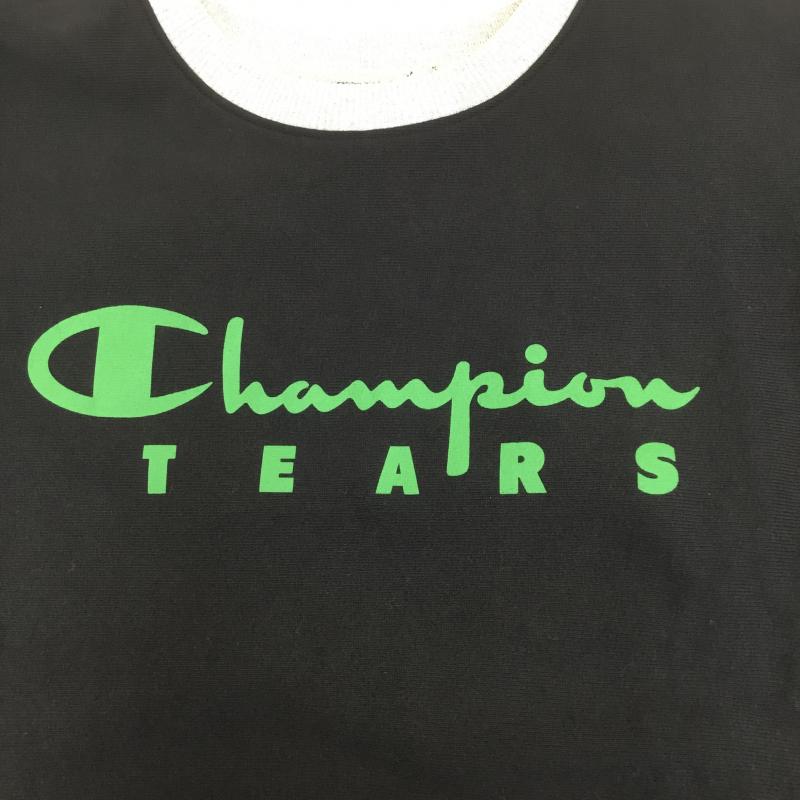 チャンピオン Champion トレーナー 長袖 DENIM TEARS デニムティアーズ Reverse Weave リバースウィーブ S ロゴ、文字 黒 / ブラック / メンズ USED 古着 中古 10079352