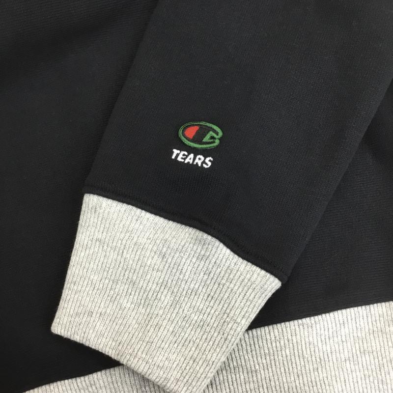 チャンピオン Champion トレーナー 長袖 DENIM TEARS デニムティアーズ Reverse Weave リバースウィーブ S ロゴ、文字 黒 / ブラック / メンズ USED 古着 中古 10079352