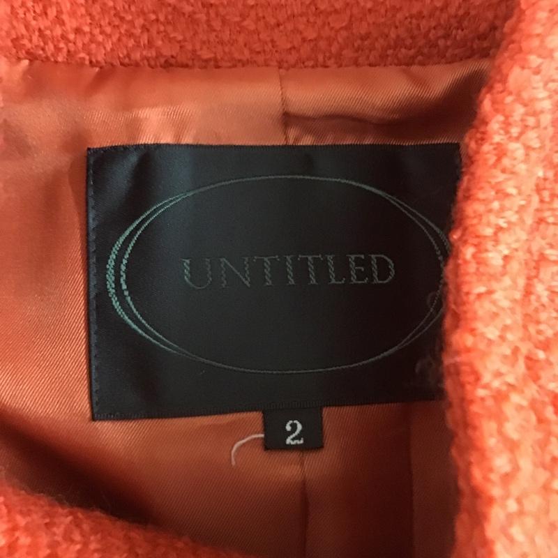 アンタイトル UNTITLED コート コート一般 2 無地 赤 / レッド / レディース USED 古着 中古 10079355