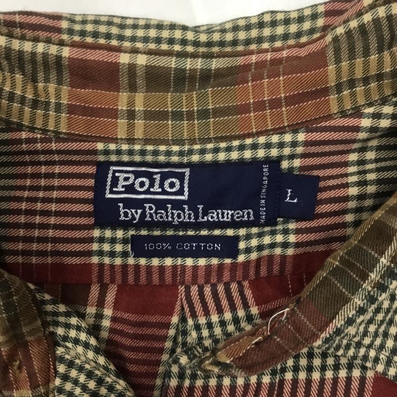 ポロバイラルフローレン Polo by RALPH LAUREN シャツ、ブラウス 長袖 チェックシャツ L チェック マルチカラー / マルチカラー / メンズ USED 古着 中古 10079369