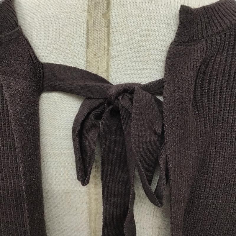 アルシーヴ archives ニット、セーター 長袖 M 無地 茶 / ブラウン / レディース USED 古着 中古 10079491